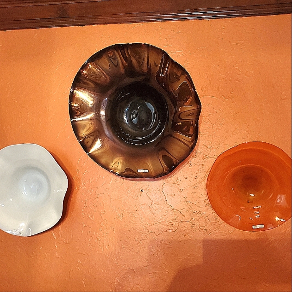 Decorative glass wall art